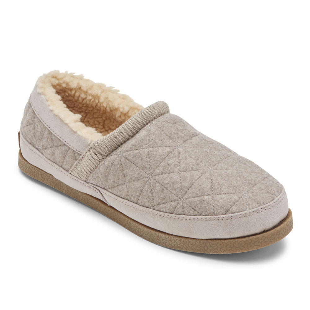 Rockport Slippers For Womens Grey - truTECH Veda Moc - VY9076342